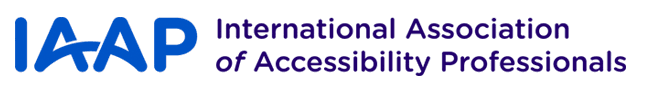 IAAP: International Association of Accessibility Professionals (Logo)