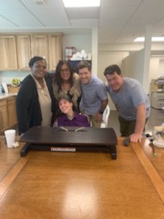 Rosemary with her Caregiver and Friends