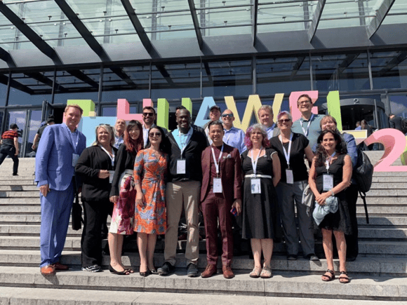 Debra Ruh accompanied by several Key Opinion Leaders in China.