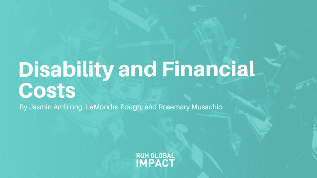 Disability and Financial Costs