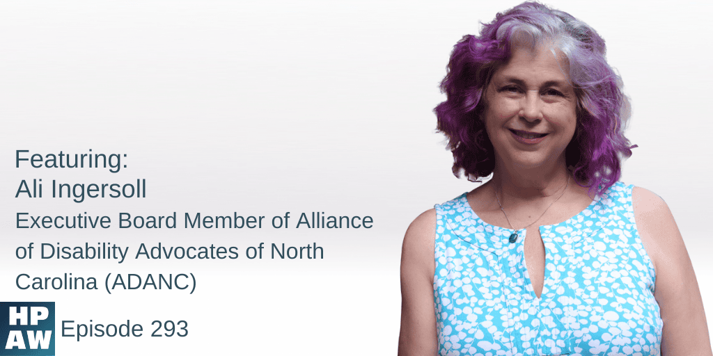 ali ingersoll executive board member of alliance of disability advocates of north carolina (ADANC)