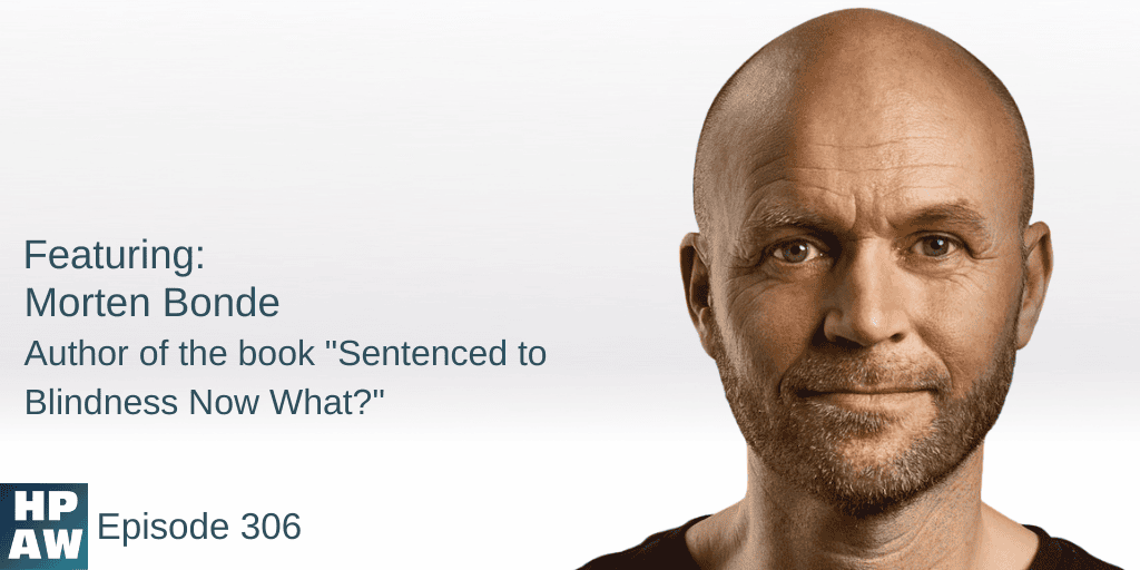 Morten Bonde author of the book sentenced to blindness now what
